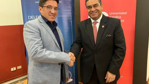 Firma de convenio con el CNE - Cañar