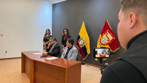 Firma de convenio con el CNE - Cañar