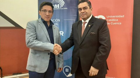 Firma de convenio con el CNE - Cañar