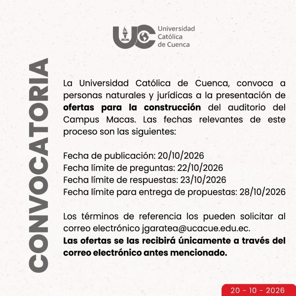 Convocatoria 20 10 2026